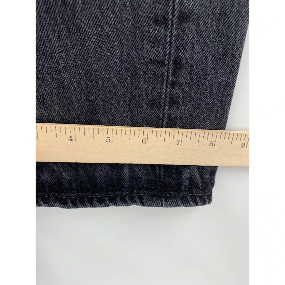 Levis 501 Jeans Mens 36x28 Black Straight Leg Button Fly Fade (Tag 36x30)